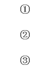 文本框: ①
②
③